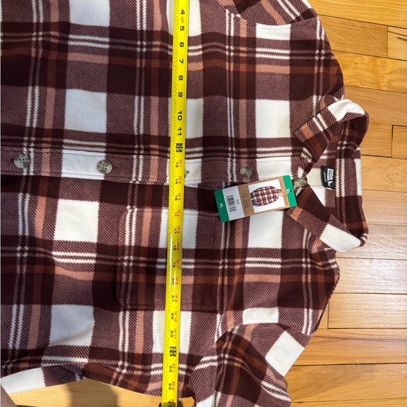 NEW Eddie Bauer Plaid Microfleece Button-up Shirt XL - Picture 6 of 6